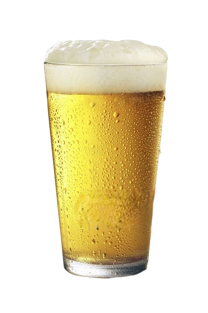 beer bottle with glass